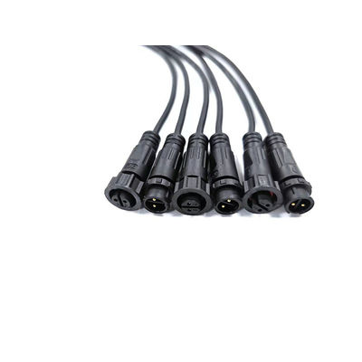 Maschio nero di tensione nominale di M12 4 Pin Waterproof Cable Connector 250V
