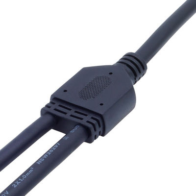 Connettore nero IP67 impermeabile a corrente 8A per applicazioni a 250 V