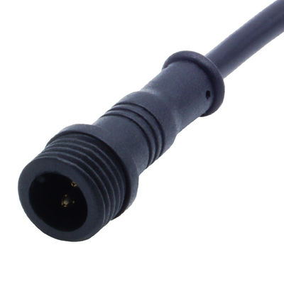 PA66 tipo vite connettore impermeabile M12 testa gomito per energia elettrica IP68