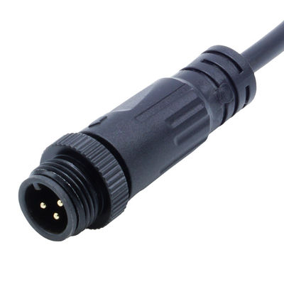 Connettori di tipo vite impermeabili con chiusura femminile a gomito M12 IP68 per luci LED esterne