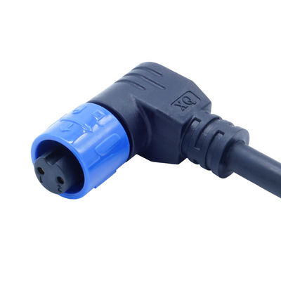 Connettori di tipo vite impermeabili con chiusura femminile a gomito M12 IP68 per luci LED esterne