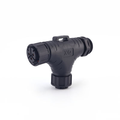 Connettore a pannello impermeabile M25 a 3 vie IP68 prezzo di fabbrica a forma di T connettori per cavi impermeabili maschio femmina per esterni