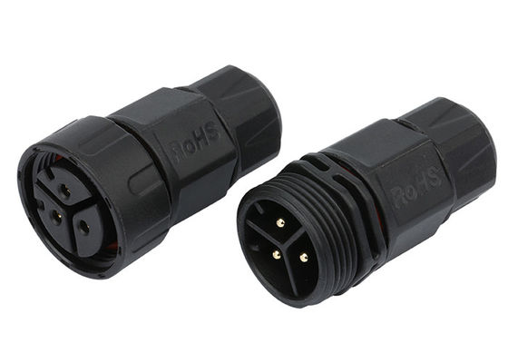 3 fermagli maschii di Pin dei connettori impermeabili del cavo elettrico per illuminazione all'aperto del LED